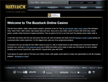 Tablet Screenshot of buzzluck.com